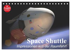 Space Shuttle. Impressionen aus der Raumfahrt (Tischkalender 2024 DIN A5 quer), CALVENDO Monatskalender von Stanzer,  Elisabeth