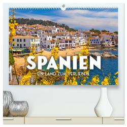 Spanien – ein Land zum Verlieben. (hochwertiger Premium Wandkalender 2024 DIN A2 quer), Kunstdruck in Hochglanz von SF,  SF