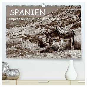 Spanien Impressionen in Schwarz-Weiß (hochwertiger Premium Wandkalender 2024 DIN A2 quer), Kunstdruck in Hochglanz von Trapp,  Benny