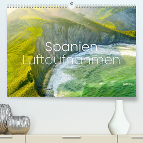 Spanien Luftaufnahmen (Premium, hochwertiger DIN A2 Wandkalender 2024, Kunstdruck in Hochglanz) von Monkey,  Happy