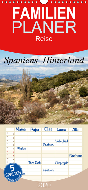 Spaniens Hinterland – Familienplaner hoch (Wandkalender 2020 , 21 cm x 45 cm, hoch) von Salzmann,  Ursula