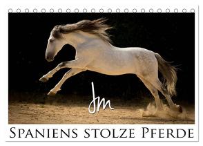 Spaniens stolze Pferde (Tischkalender 2024 DIN A5 quer), CALVENDO Monatskalender von Moll,  Julia