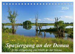Spaziergang an der Donau (Tischkalender 2024 DIN A5 quer), CALVENDO Monatskalender von Heußlein,  Jutta