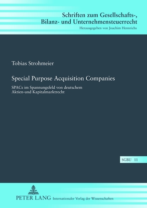 Special Purpose Acquisition Companies von Strohmeier,  Tobias