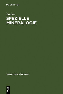 Spezielle Mineralogie von Brauns, Chudoba,  Karl F.