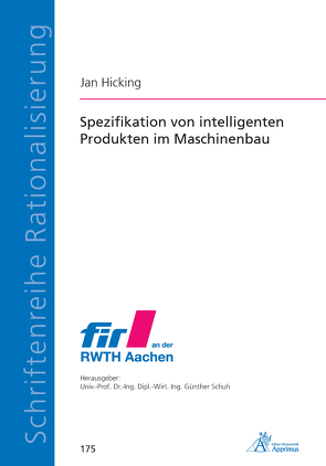 Spezifikation von intelligenten Produkten im Maschinenbau von Hicking,  Jan