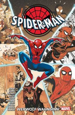 Spider-Man: Werwolf-Wahnsinn von Aaron,  Jason, Allred,  Michael, Bachalo,  Chris, Bagley,  Mark, Duggan,  Gerry, Ewing,  Al, Hickman,  Jonathan, Schiti,  Valerio, Smallwood,  Greg, Spencer,  Nick, Sprouse,  Chris, Stewart,  Cameron, Stott,  Rachael, Strittmatter,  Michael, Thompson,  Kelly, Zdarsky,  Chip