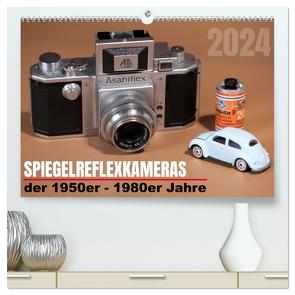 Spiegelreflexkameras der 1950er-1980er Jahre (hochwertiger Premium Wandkalender 2024 DIN A2 quer), Kunstdruck in Hochglanz von Prescher www.gigafotos.de,  Werner