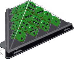Spiel mini Würfelpyramide grün von ABACUSSPIELE Team, Wittig,  Reinhold