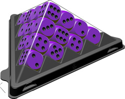 Spiel mini Würfelpyramide violett von ABACUSSPIELE Team, Wittig,  Reinhold