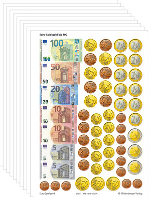 Spielgeld bis Euro 100, VPE 10 Bogen