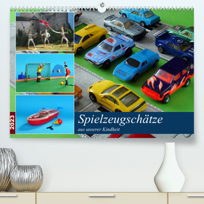 Spielzeugschätze aus unserer Kindheit (Premium, hochwertiger DIN A2 Wandkalender 2023, Kunstdruck in Hochglanz) von Huschka,  Klaus-Peter