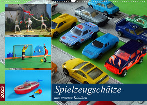 Spielzeugschätze aus unserer Kindheit (Wandkalender 2023 DIN A2 quer) von Huschka,  Klaus-Peter