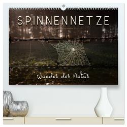 Spinnennetze – Wunder der Natur (hochwertiger Premium Wandkalender 2024 DIN A2 quer), Kunstdruck in Hochglanz von Roder,  Peter