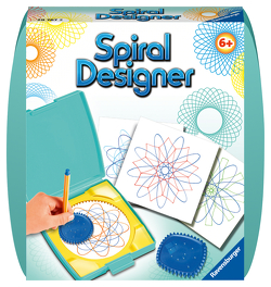 Ravensburger Spiral-Designer Mini, Zeichnen lernen für Kinder ab 6 Jahren, Kreatives Zeichen-Set mit Mandala-Schablone für farbenfrohe Spiralbilder und Mandalas