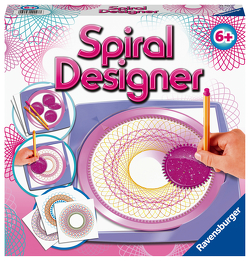Ravensburger Spiral-Designer Girls 29027, Zeichnen lernen für Kinder ab 6 Jahren, Zeichen-Set mit Schablonen für farbenfrohe Spiralbilder und Mandalas