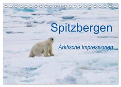 Spitzbergen – Arktische Impressionen (Tischkalender 2024 DIN A5 quer), CALVENDO Monatskalender von Martin,  Wilfried