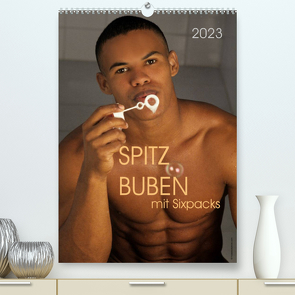 Spitzbuben mit Sixpacks 2023 (Premium, hochwertiger DIN A2 Wandkalender 2023, Kunstdruck in Hochglanz) von malestockphoto
