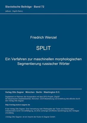 SPLIT von Wenzel,  Friedrich