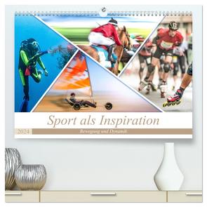 Sport als Inspiration (hochwertiger Premium Wandkalender 2024 DIN A2 quer), Kunstdruck in Hochglanz von Gödecke,  Dieter
