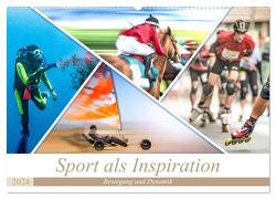 Sport als Inspiration (Wandkalender 2024 DIN A2 quer), CALVENDO Monatskalender von Gödecke,  Dieter