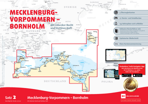 Sportbootkarten Satz 2: Mecklenburg-Vorpommern – Bornholm (Ausgabe 2021)