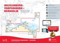 Sportbootkarten Satz 2: Mecklenburg-Vorpommern – Bornholm (Ausgabe 2023)