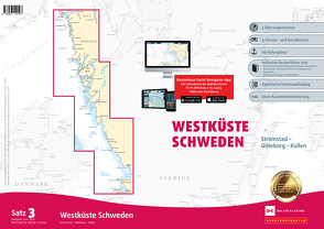 Sportbootkarten Satz 3: Westküste Schweden (Ausgabe 2020/2021)