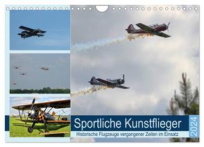 Sportliche Kunstflieger (Wandkalender 2024 DIN A4 quer), CALVENDO Monatskalender von Klünder,  Günther