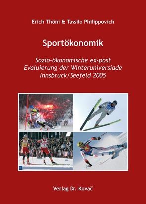 Sportökonomik von Philippovich,  Tassilo, Thöni,  Erich