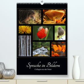 Sprache in Bildern – Collagen aus der Natur (Premium, hochwertiger DIN A2 Wandkalender 2022, Kunstdruck in Hochglanz) von Michel,  Ingrid