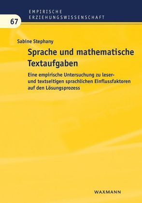 Sprache und mathematische Textaufgaben von Stephany,  Sabine