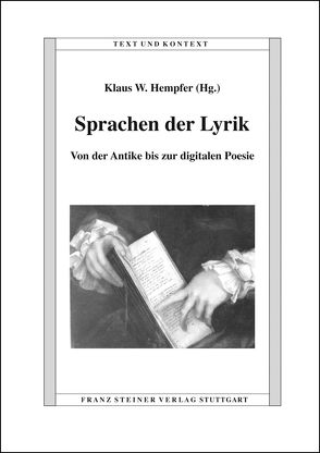 Sprachen der Lyrik von Hempfer,  Klaus W.
