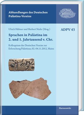 Sprachen in Palästina im 2. und 1. Jahrtausend v. Chr. von Hübner,  Ulrich, Niehr,  Herbert