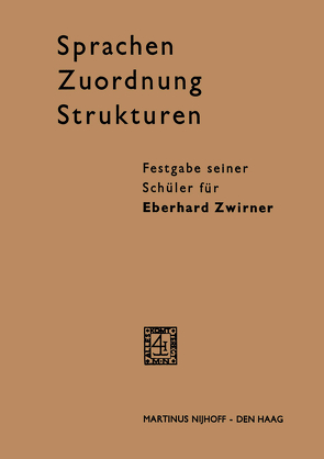 Sprachen – Zuordnung – Strukturen von Zwirner,  Eberhard