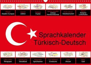 Sprachkalender Türkisch-Deutsch (Wandkalender 2019 DIN A3 quer) von Liepke,  Claus