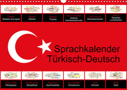 Sprachkalender Türkisch-Deutsch (Wandkalender 2023 DIN A3 quer) von Liepke,  Claus