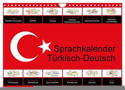 Sprachkalender Türkisch-Deutsch (Wandkalender 2024 DIN A4 quer), CALVENDO Monatskalender von Liepke,  Claus