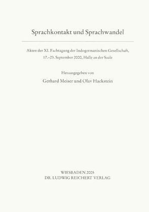 Sprachkontakt und Sprachwandel von Hackstein,  Olav, Meiser,  Gerhard