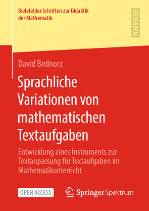 Sprachliche Variationen von mathematischen Textaufgaben von Bednorz,  David