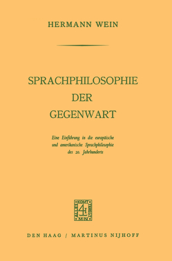 Sprachphilosophie der Gegenwart von Wein,  Hermann