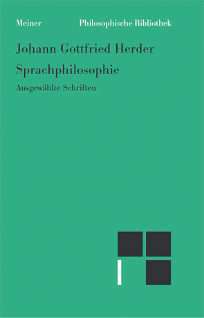Sprachphilosophie von Heintel,  Erich, Herder,  Johann Gottfried, Zeuch,  Ulrike