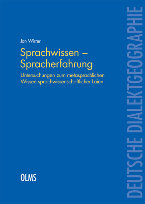 Sprachwissen – Spracherfahrung von Wirrer,  Jan