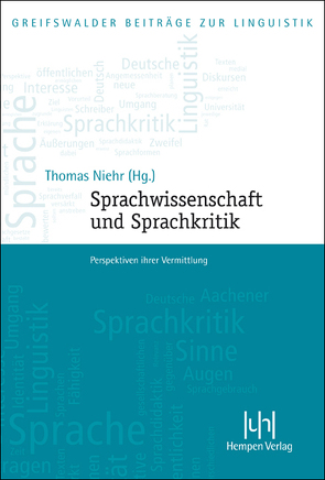 Sprachwissenschaft und Sprachkritik von Niehr,  Thomas