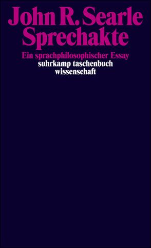 Sprechakte von Searle,  John R., Wiggershaus,  Renate, Wiggershaus,  Rolf