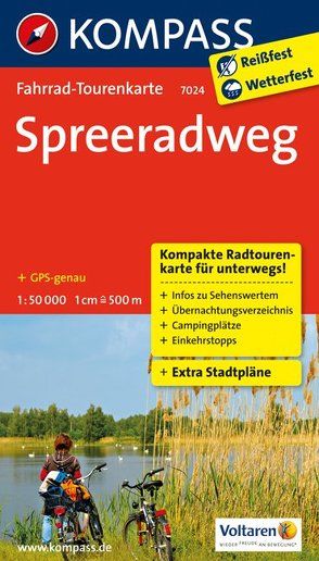 KOMPASS Fahrrad-Tourenkarte Spreeradweg 1:50.000 von KOMPASS-Karten GmbH