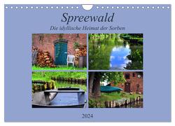Spreewald – Idyllische Heimat der Sorben (Wandkalender 2024 DIN A4 quer), CALVENDO Monatskalender von Thauwald,  Pia