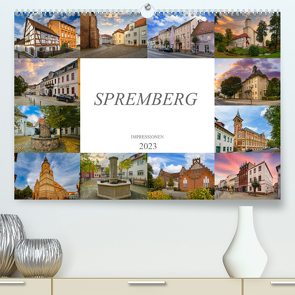 Spremberg Impressionen (Premium, hochwertiger DIN A2 Wandkalender 2023, Kunstdruck in Hochglanz) von Meutzner,  Dirk