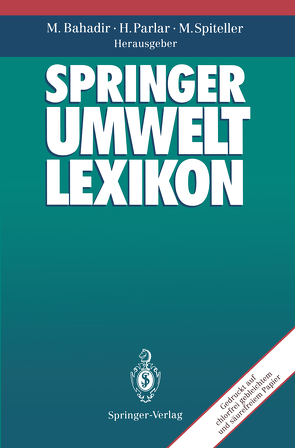 Springer Umweltlexikon von Bahadir,  Müfit, Parlar,  Harun, Spiteller,  Michael, Töpfer,  K.