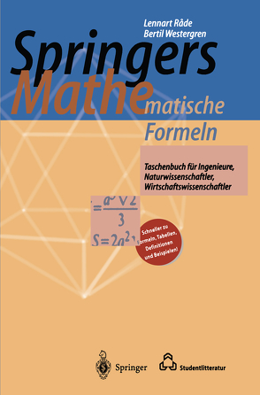 Springers Mathematische Formeln von Rade,  Lennart, Vachenauer,  P., Westergren,  Bertil